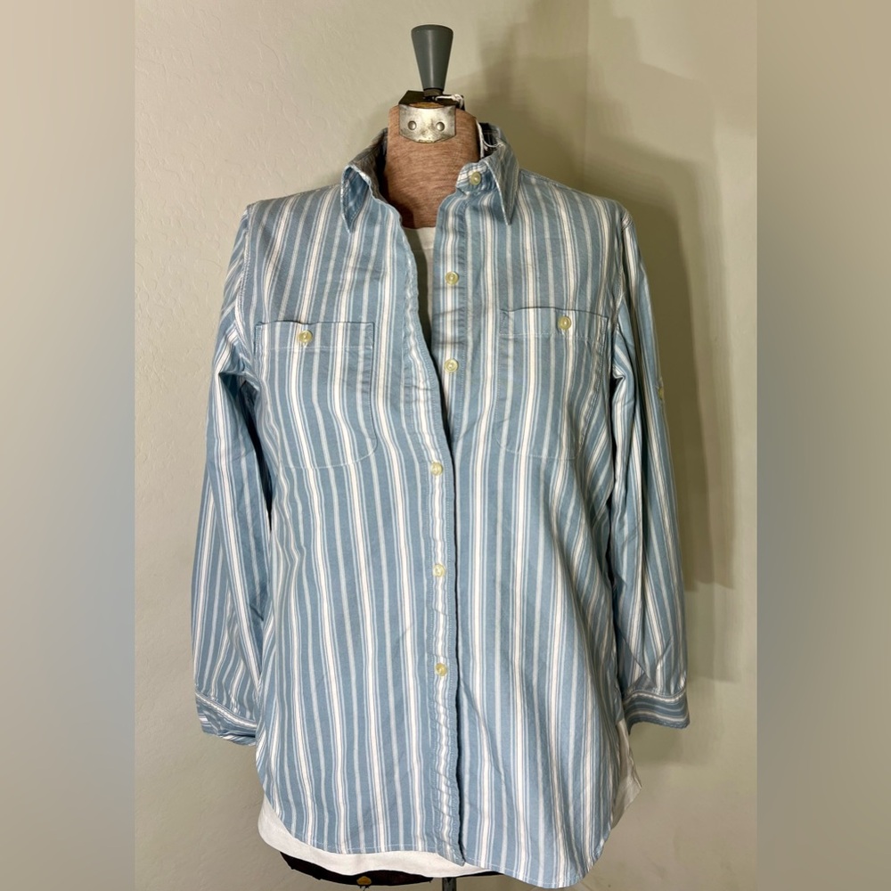 Ralph Lauren Light Blue Striped Shirt
